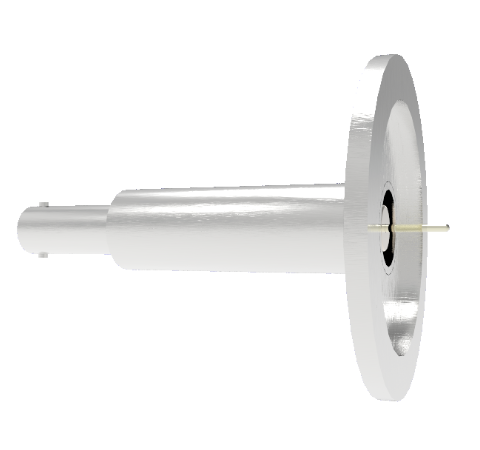 SHV Grounded Shield Recessed 10kV 8.2 Amp 0.051 Nickel Conductor KF40 Flange Without Plug