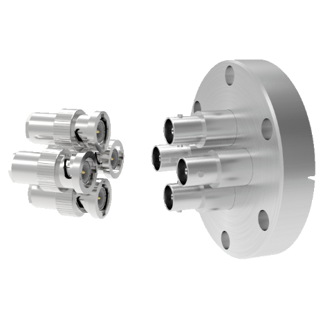MHV Grounded Shield Recessed 5kV 3.6 Amp 0.094 304 Stn. Stl. Conductor 4 each CF2.75 With Plug