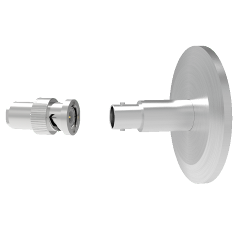 MHV Grounded Shield Recessed 5kV 3.6 Amp 0.094 304 Stn. Stl. Conductor KF40 Flange With Plug