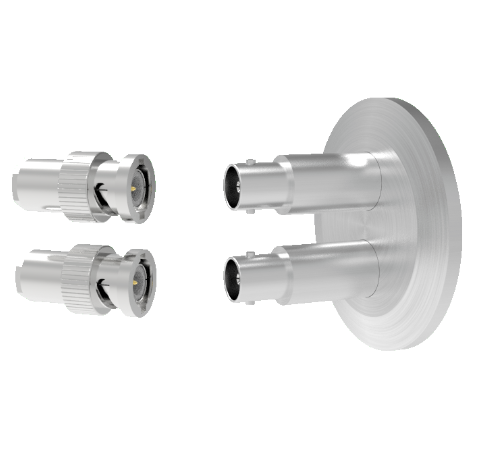 MHV Grounded Shield Recessed 5kV 3.6 Amp 0.094 304 Stn. Stl. Conductor 2 each KF40 With Plug