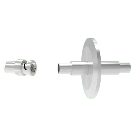 BNC Grounded Shield Recessed 500V 3.6 Amp KF40 Flange With Plug