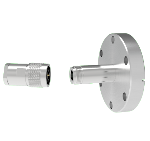 Type N Grounded Shield Recessed 1.5kV 3.6 Amp 0.094 304 Stn. Stl. Conductor CF2.75 Flange With Plug