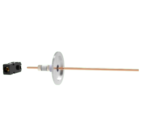 1 Pin Quick Connect, 2.5kV, 70 Amp, 0.154 Copper, Silver Plating Air Side, KF40 Flange With Plug