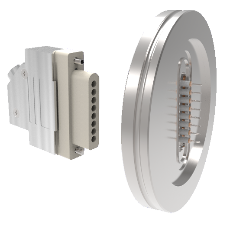 8 Pin, 3kV, 1 Amp, 0.032 Stn Stl Conductor in an ISO LF63, With Plug