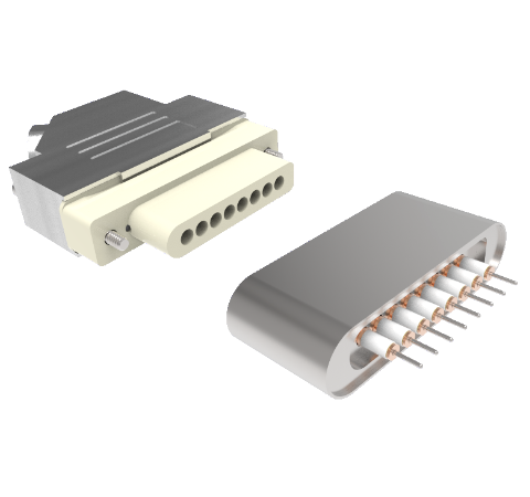 8 Pin, 3kV, 1 Amp, 0.032 Stn Stl Conductor, Weld, With Plug