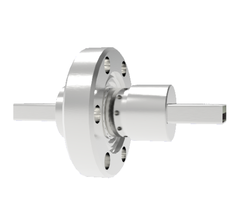 USB Compatible Double Ended Feedthrough, 30V, 1 Amp, in a CF1.33 Conflat Flange Without Plugs