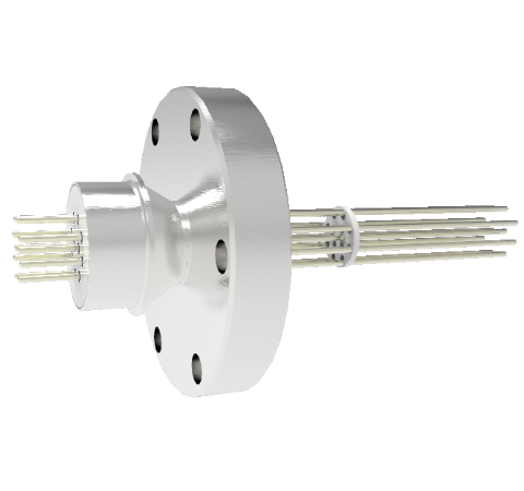 0.062 Conductor Diameter 10 Pin 2kV 4.8 Amp Alumel Conductor in a CF2.75