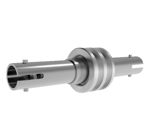 Fiber Optic Feedthrough, Multimode, Hermetic, ST-ST Adapter, Bore Mount