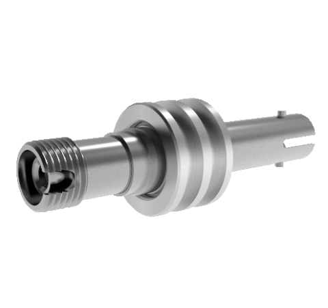 Fiber Optic Feedthrough, Single Mode, Hermetic, ST-FC Adapter, Bore Mount