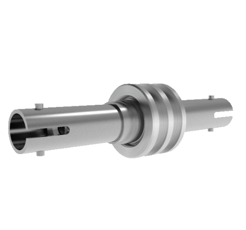 Fiber Optic Feedthrough, Single Mode, Hermetic, ST-ST Adapter, Bore Mount