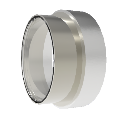 0.990 Inch View Diameter Sapphire Window, Cryogenic Rated from -269°C to 450°C Weld in