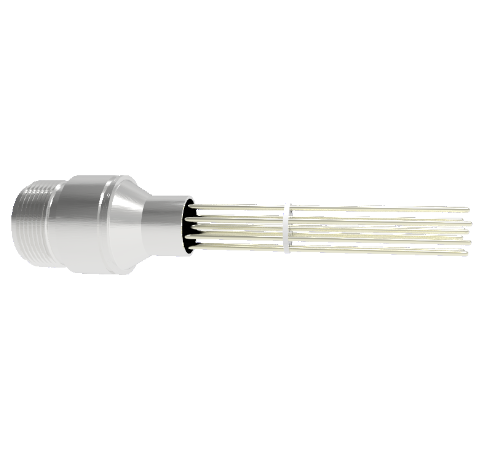 Thermocouple, Type K, 5 Pair, 5015 Circular Style, 0.062 Diameter Leads, Weld In, Without Plug