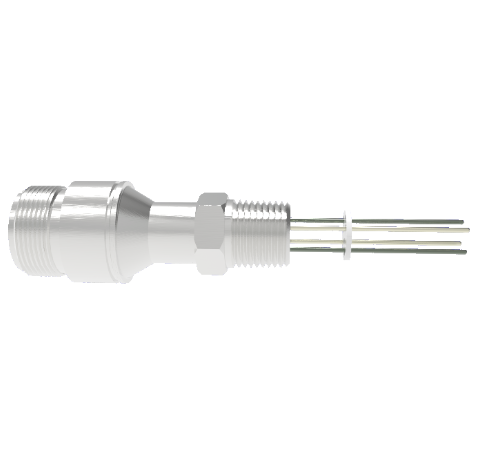 Thermocouple, Type K, 2 Pair in a NPT 1/2 Fitting Without Plug