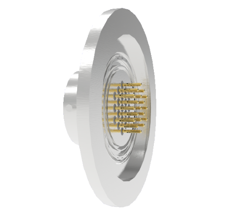 19 Pin Circular Connector, 26482 Series, 1kV, 3 Amp, Gold Plated Conductors, Single Ended, ISO KF40