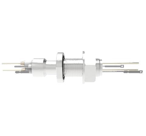 Type C 1 Pair Thermocouple Baseplate 5kV 55 Amp 0.094 Copper Conductor 1 inch Bolt With Spade Plug