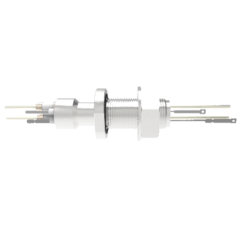 Type E 1 Pair Thermocouple Baseplate 5kV 16.5 Amp 0.094 Nickel Conductor 1 inch Bolt With Spade Plug