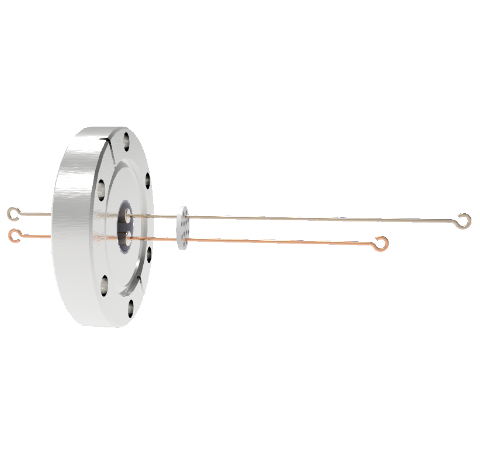 Thermocouple Type R/S, 1 Pair Loop Type in a CF2.75 Conflat Flange Without Plug