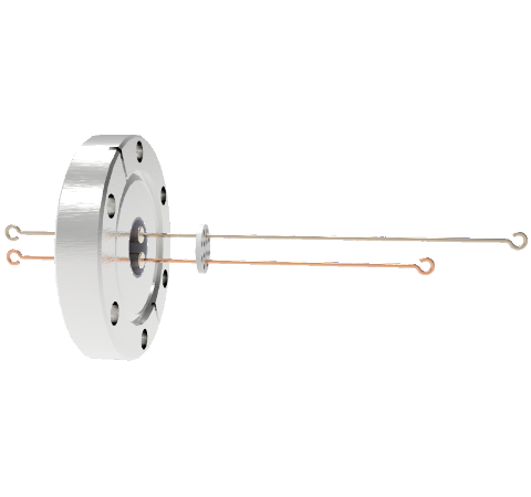 Thermocouple, Type R/S, 1 Pair Loop Type, in a CF2.75 Conflat Flange, Without Plug