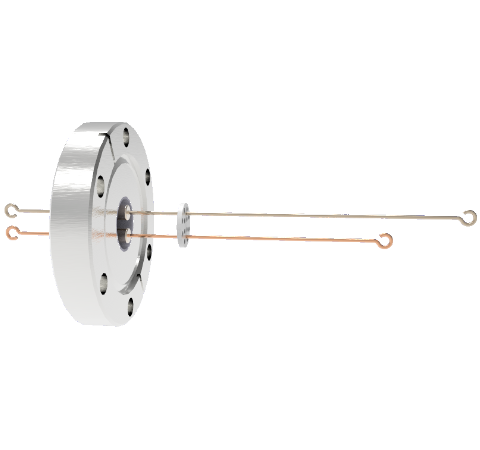 Thermocouple Type T, 1 Pair Loop Type in a CF2.75 Conflat Flange Without Plug