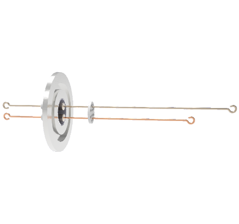 Thermocouple, Type T, 1 Pair Loop Type in a KF40 ISO Quick Flange Without Plug