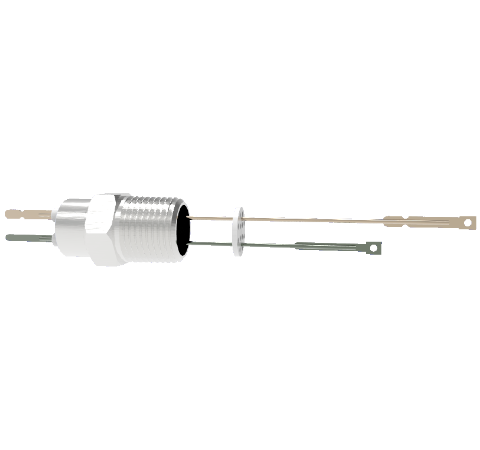 Thermocouple, Type K, 1 Pair in a NPT 1/2 Fitting With Spade Plug