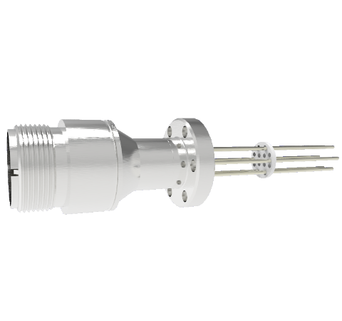 6 Pin 5015 Style Circular Connector, 700V, 4.8 Amp, Alumel Conductors in CF1.33 Flange Without Plug