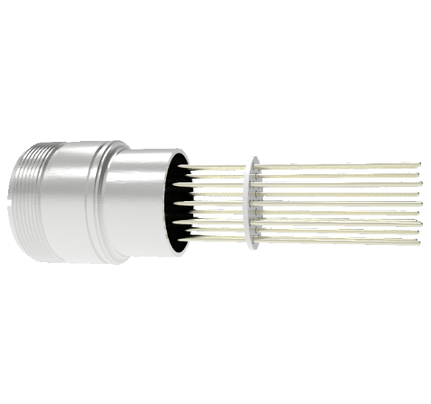 20 Pin 5015 Style Circular Connector, 700V, 4.8 Amp Alumel Conductor in Weld in adapter Without Plug