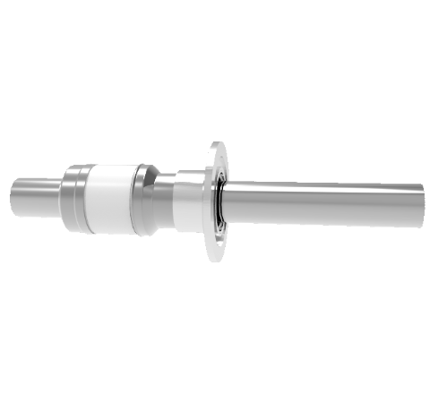 0.750 Inch Diameter 1 Pin Stainless Steel Feedthrough, 8kV, 52 Amp in an ISO KF40 Quick Flange