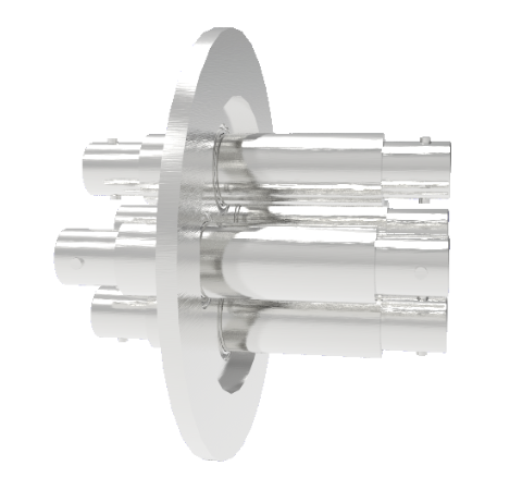 MHV Grounded Shield Recessed 5kV 3.6 Amp 4 each in a KF50 Flange Without Plug