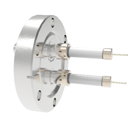 SHV Grounded Shield Exposed 10kV 8.2 Amp 0.051 Nickel Conductor 2 each CF2.75 Flange Without Plug