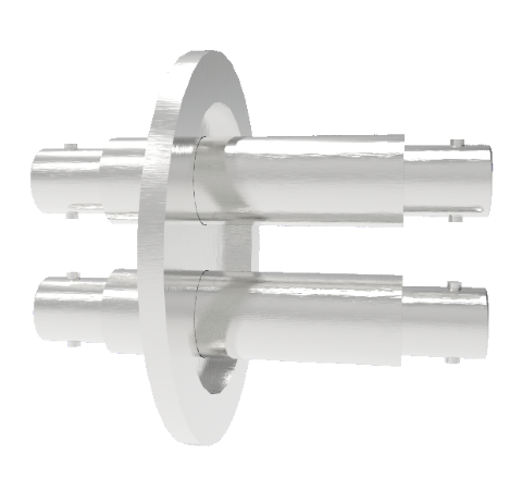 MHV Grounded Shield Recessed 5kV 3.6 Amp 2 each in a KF40 Flange Without Plug