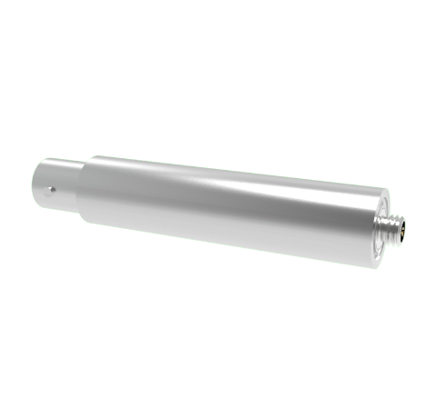 BNC to Microdot Connector, 500V, 2 Amp, Weld in feedthrough without plug