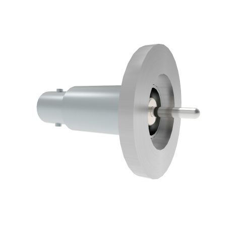 BNC Grounded Shield Recessed 500V 3.6 Amp 0.094 304 Stn. Stl. Conductor KF16 Flange Without Plug