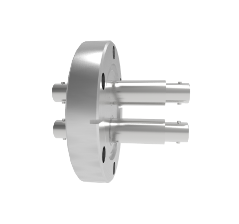 BNC Grounded Shield Recessed 500V 3.6 Amp 2 each in a CF2.75 Flange Without Plug