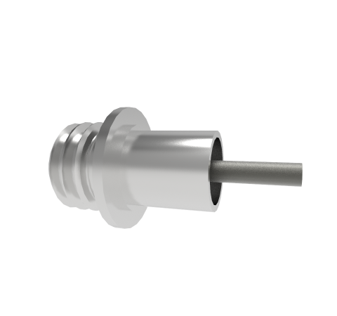 Microdot Feedthrough, 1kV, 2 Amp, 0.042 Inch Molybdenum Conductor, Weld In, Without Plug