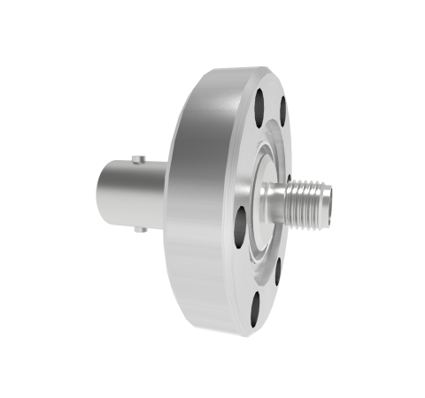 BNC to SMA 50 Ohm Grounded Shield 500V 0.8 Amp 304 Stn. Stl. Conductor CF1.33 Flange Without Plug