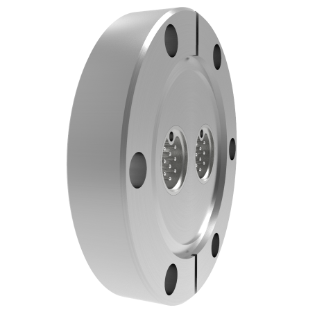 9 Pin Sub C, 500V, 5 Amp, 0.040 inch Gold Plated Stn. Stl. Conductor X2 in a 2.75CF Flange