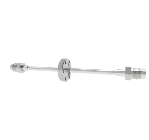 Liquid Feedthrough - 0.250 Inch Diameter 304 Stn. Stl. Tube With VCR Fittings in CF1.33 Flange