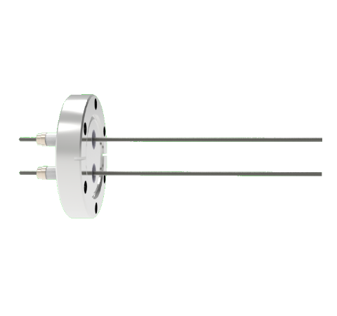 0.094 Conductor Diameter 2 Pin 10kV 28 Amp Molybdenum Conductor in a CF2.75