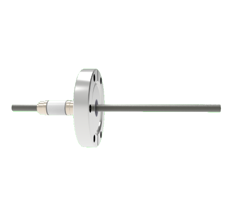 0.250 Conductor Diameter 1 Pin 12kV 93 Amp Molybdenum Conductor in a CF2.75