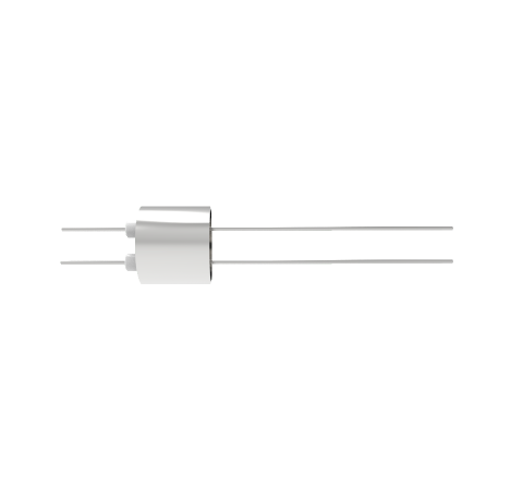 2 Pin, 0.032 Inch Diameter Stainless Steel Conductors, 2kV, 1.1 Amp, 0.5 inch weld in feedthrough