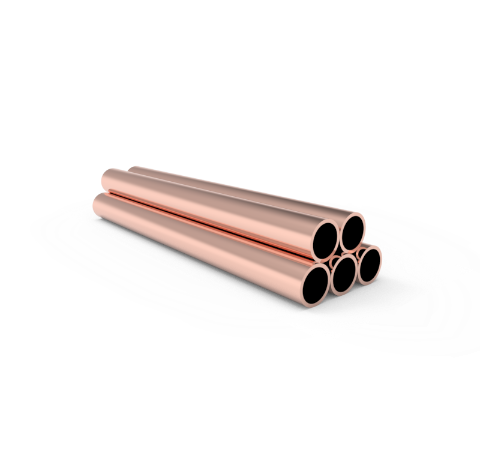 0.375 Inch Diameter, 4.0 Inch Long, Copper Pinch Off Tubes, 5-Pack