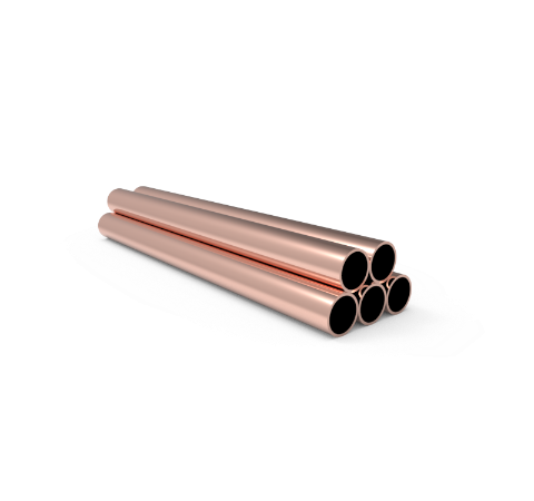 0.500 Inch Diameter, 6.0 Inch Long, Copper Pinch Off Tubes, 5-Pack