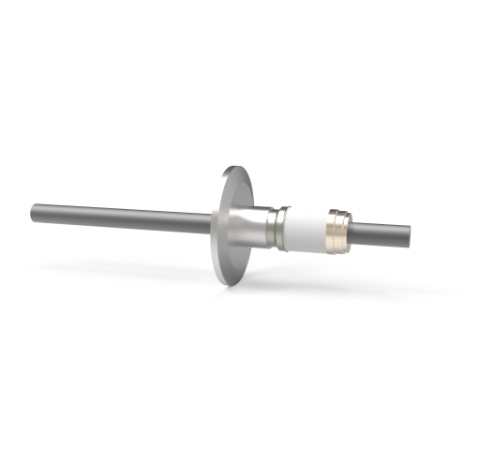 0.375 Conductor Diameter 1 Pin 8kV 165 Amp Molybdenum Conductor in a KF40