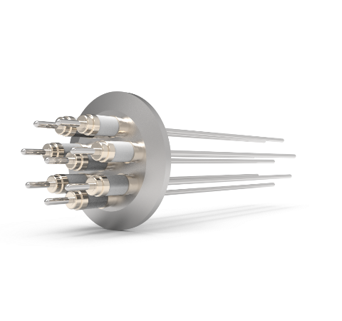 0.094 Conductor Diameter 8 Pin 10kV 3.6 Amp 304 Stn. Stl. Conductor in a KF40