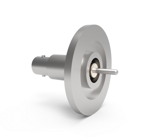 BNC Grounded Shield Recessed 500V 3.6 Amp 0.094 304 Stn. Stl. Conductor KF25 Flange Without Plug