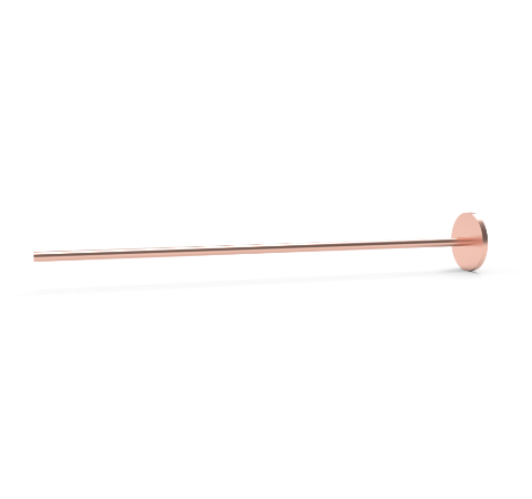 0.125 Inch Diameter, 6.0 Inch Long, Copper Pinch Off Tube, Copper Gasket for Mini 1.33CF One End