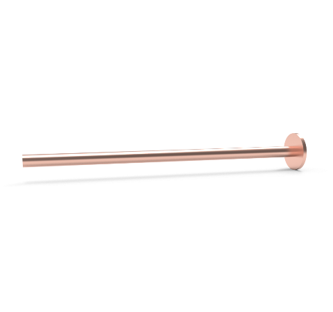 0.250 Inch Diameter, 6.0 Inch Long, Copper Pinch Off Tube, Copper Gasket for Mini 1.33CF One End