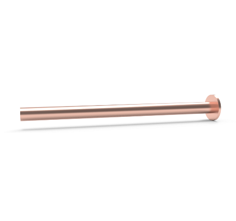 0.375 Inch Diameter, 6.0 Inch Long, Copper Pinch Off Tube, Copper Gasket for Mini 1.33CF One End