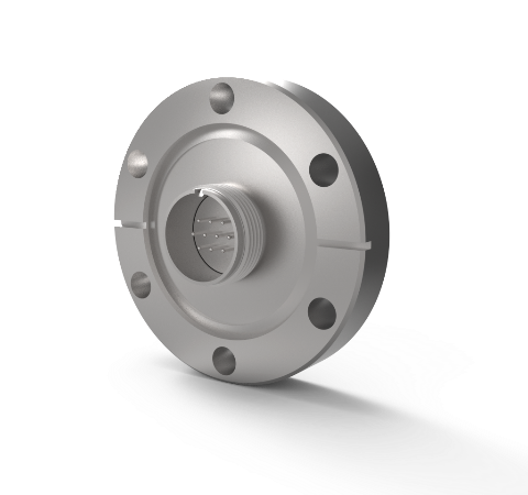 Thermocouple Type K, 5 Pair, 26482 Circular Style in a CF2.75 Flange, Without Plug